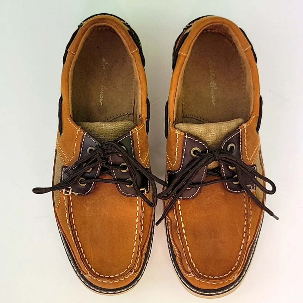 Eddie Bauer Carson Boat Shoe Tan Size 10.5
